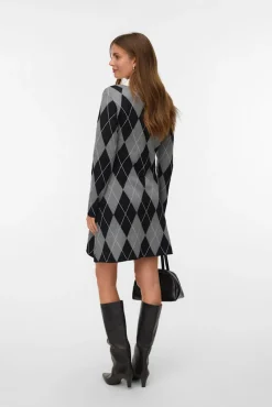 Vestido corto rombos