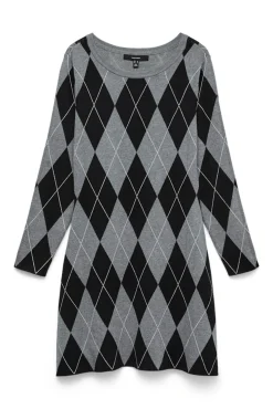 Vestido corto rombos