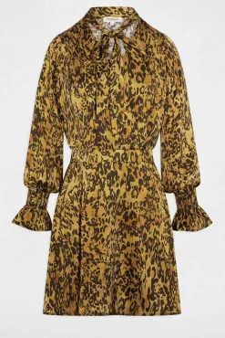 Vestido corto satinado