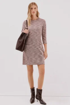 Vestido corto tweed
