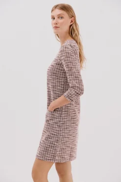 Vestido corto tweed