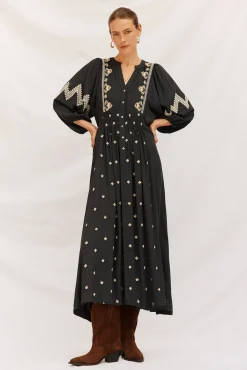 Vestido cuello redondo