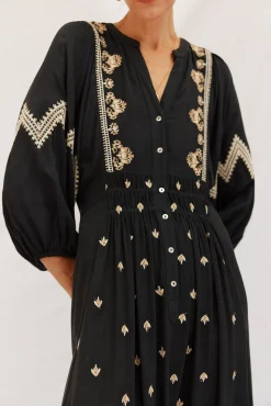 Vestido cuello redondo