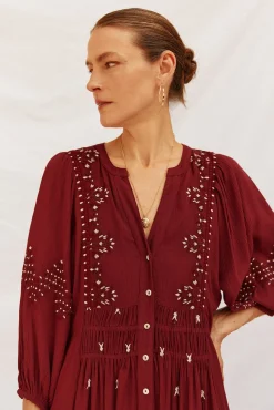 Vestido cuello redondo