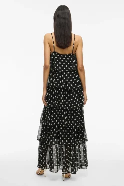 Vestido de gasa con lunares