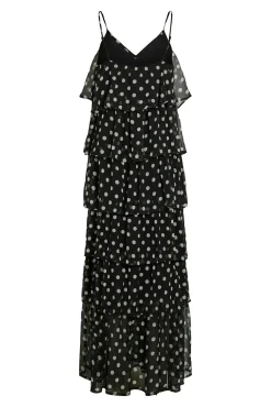 Vestido de gasa con lunares