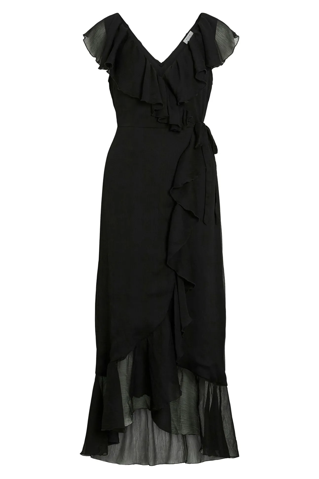 Vestido de gasa midi de fiesta