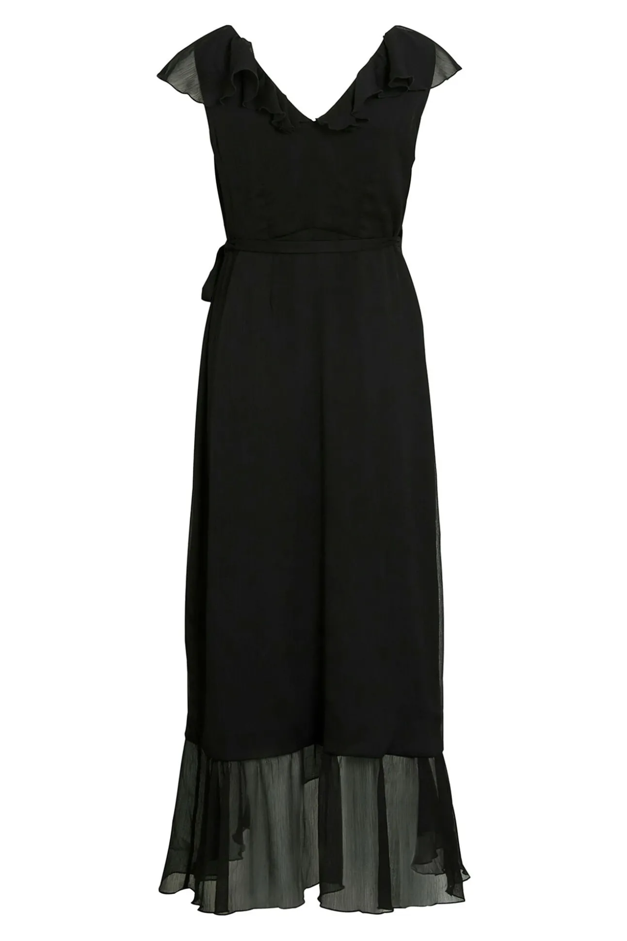 Vestido de gasa midi de fiesta