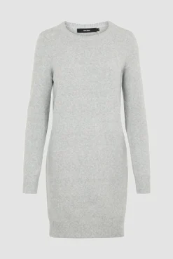 Vestido de punto con cuello redondo