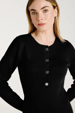 Vestido de punto con viscosa