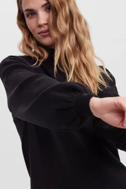 Vestido de punto corto manga larga