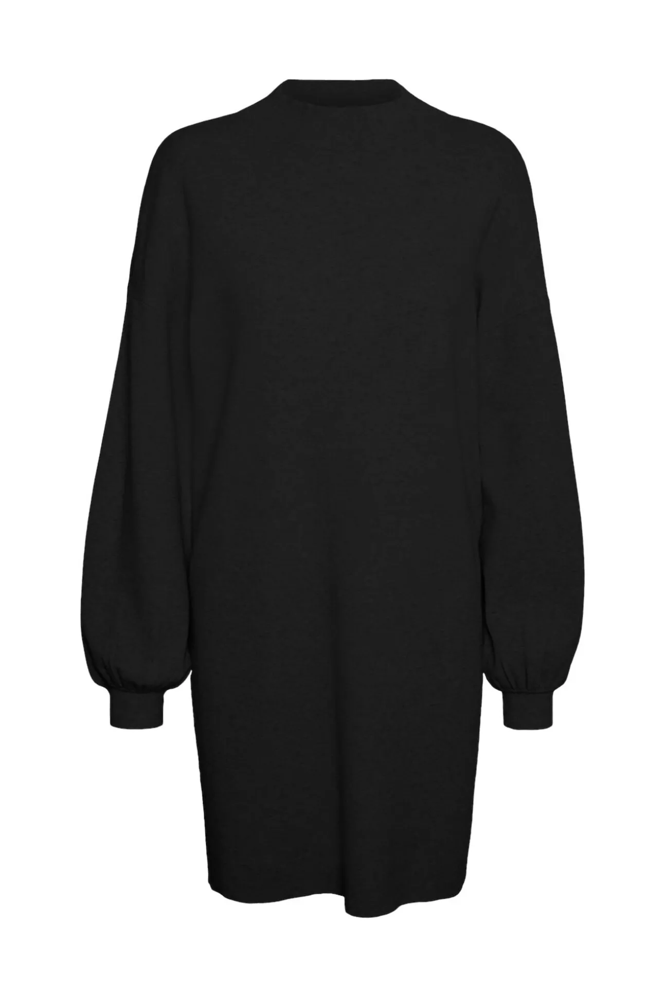 Vestido de punto corto manga larga