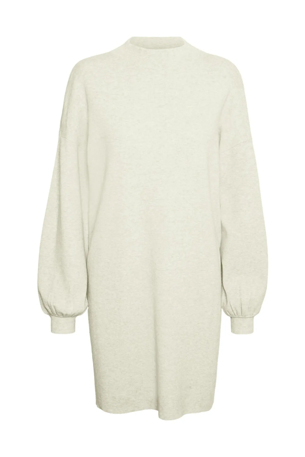 Vestido de punto corto manga larga