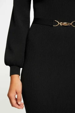 Vestido de punto largo ajustado