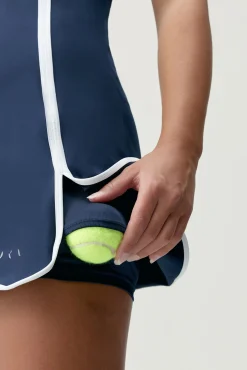 Vestido deportivo Laver azul/blanco