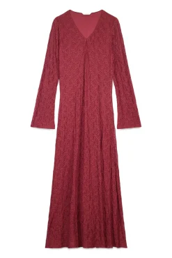 Vestido encaje manga larga