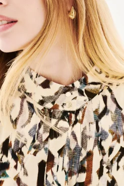 Vestido estampado 100% viscosa