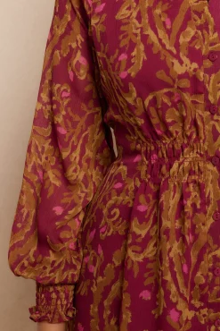 Vestido estampado fluido