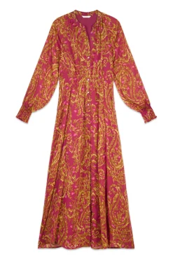 Vestido estampado fluido