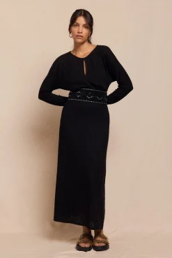 Vestido estructura manga murciélago