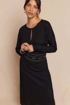 Vestido estructura manga murciélago