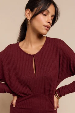 Vestido estructura manga murciélago