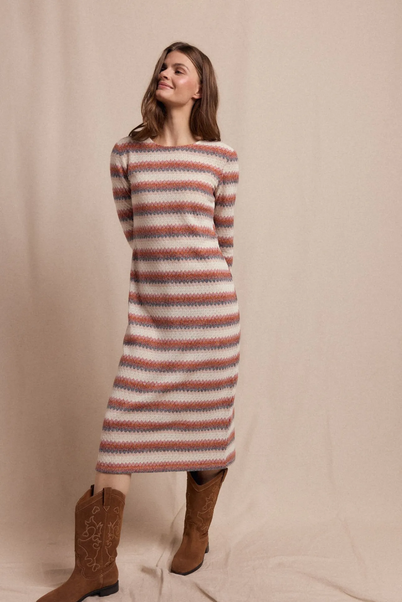 Vestido estructura multicolor