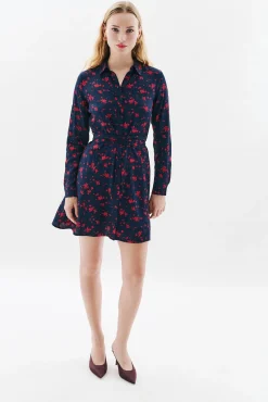 Vestido flores 100% viscosa