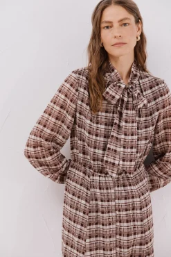 Vestido fluido estampado