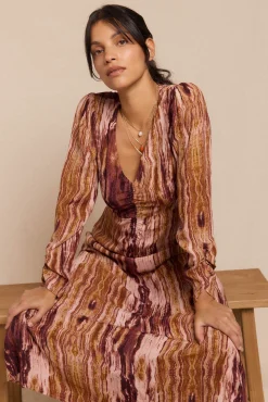 Vestido Frunce estampado