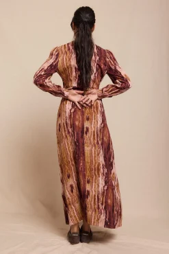 Vestido Frunce estampado