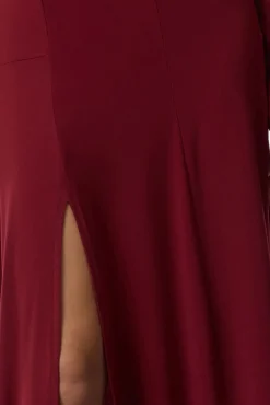 Vestido largo con escote en V