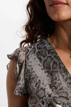 Vestido largo cruzado