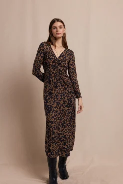 Vestido largo estampado