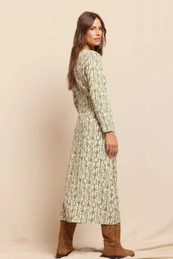 Vestido largo estampado