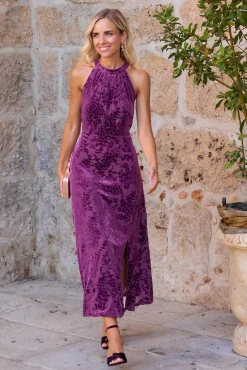 Vestido largo estampado