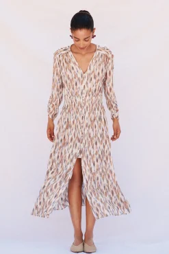 Vestido largo estampado