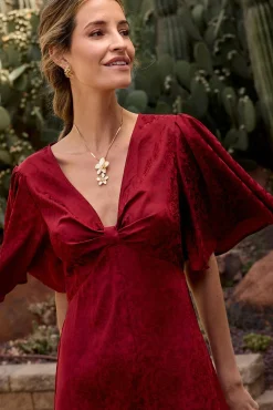 Vestido largo estampado