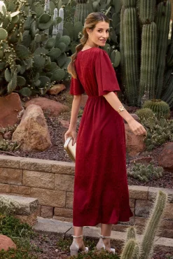 Vestido largo estampado