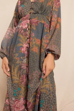 Vestido largo estampado