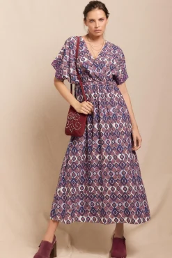 Vestido largo estampado