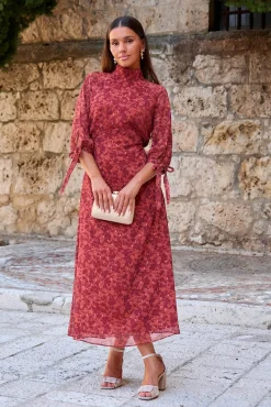 Vestido largo flores