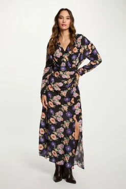 Vestido largo satinado