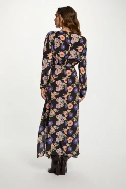 Vestido largo satinado