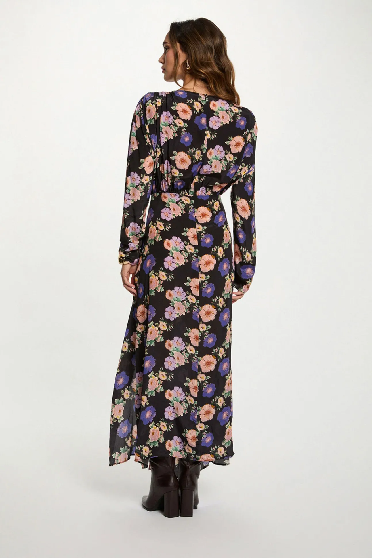 Vestido largo satinado