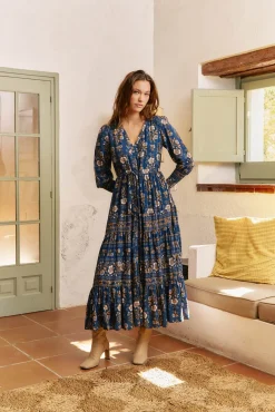 Vestido largo Stephanie estampado adeline