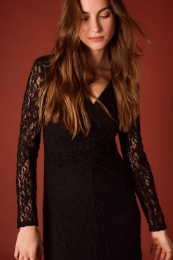 Vestido lencero negro