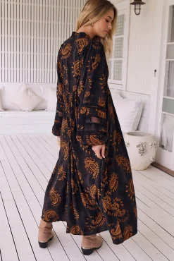 Vestido midi Boheme estampado milan