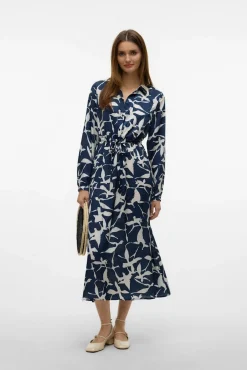 Vestido midi camisero