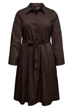 Vestido midi camisero talla grande